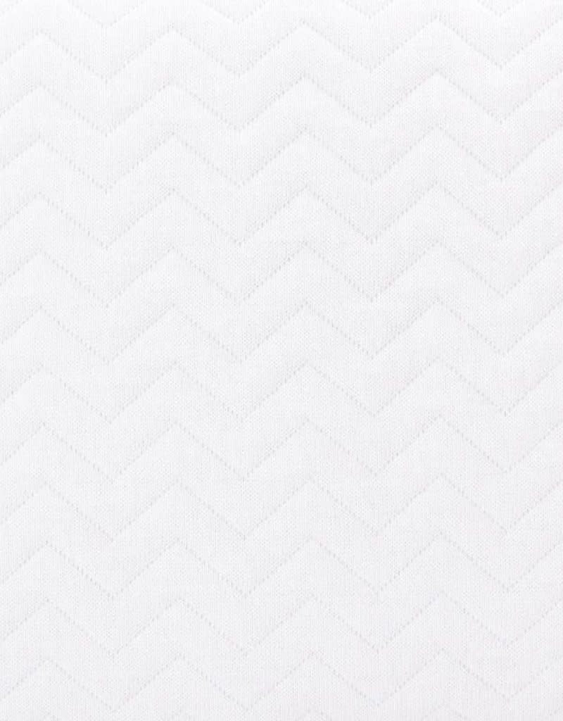 Wiegdeken gevoerd Chevron White - Poetree Kids
