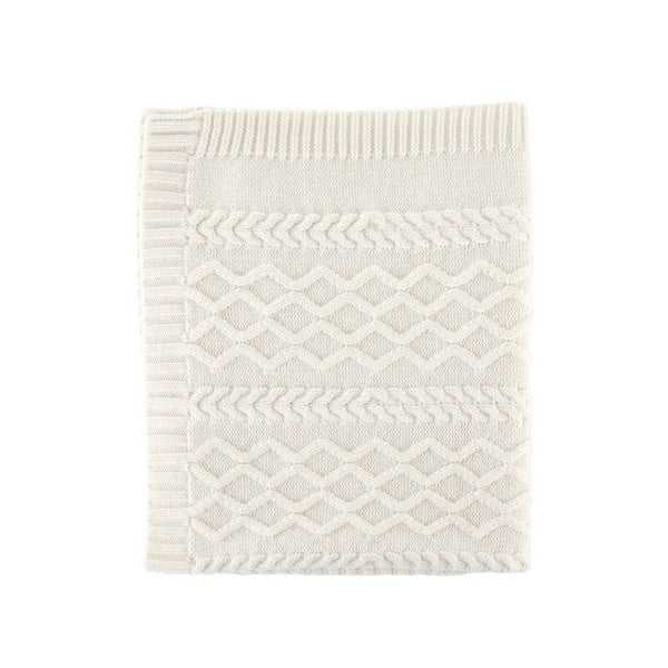 Deken Cashmere gebreid (beige) - Theophile et Patachou