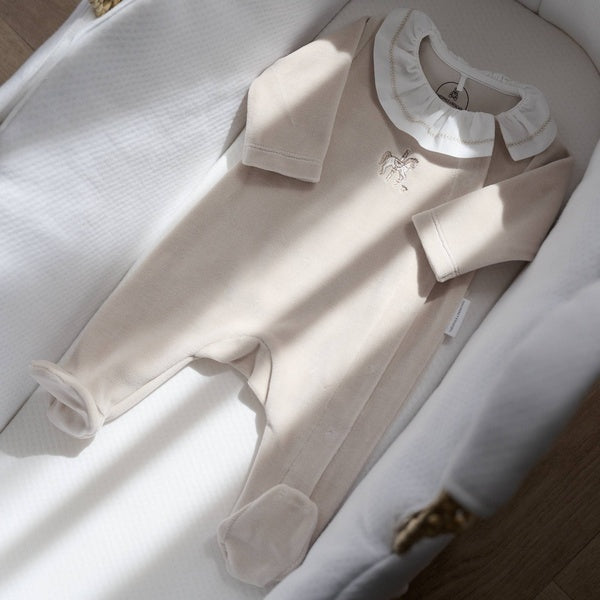 Babypakje velours carrousel (Beige) - Theophile et Patachou