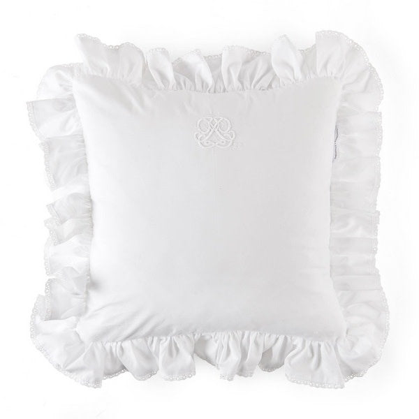 Sierkussen Volant Cotton White - Theophile et Patachou