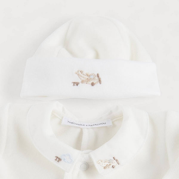 Mutsje Vliegtuig  velours - Theophile et Patachou