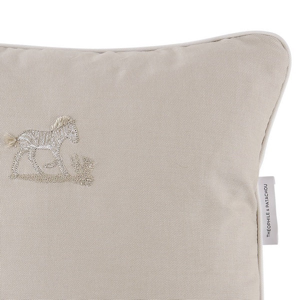 Sierkussen geborduurd Safari (Katoen) - Theophile et Patachou