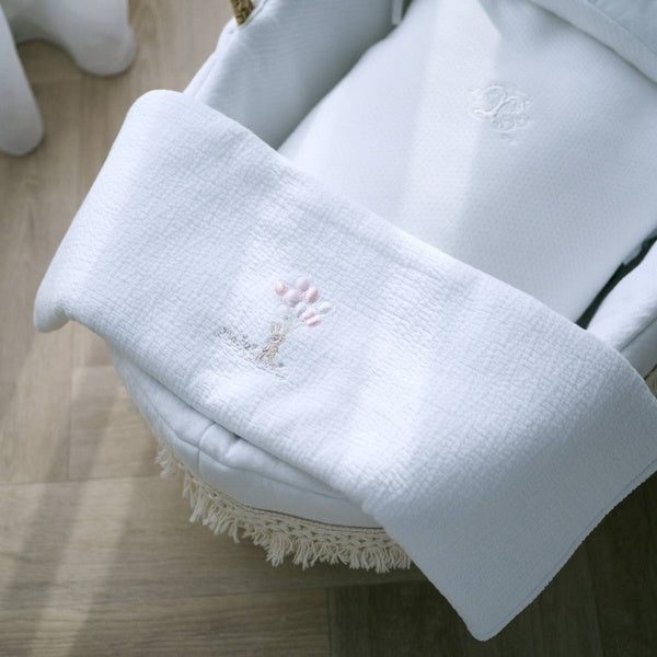 Wiegdeken/doopdeken Pink garden party - Theophile et Patachou