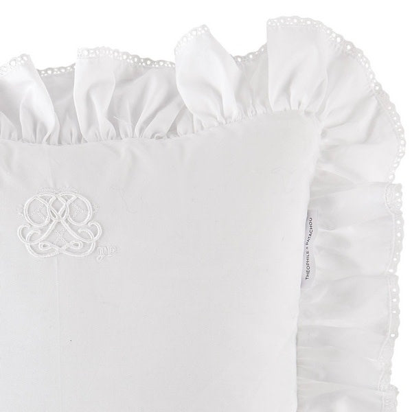 Sierkussen Volant Cotton White - Theophile et Patachou