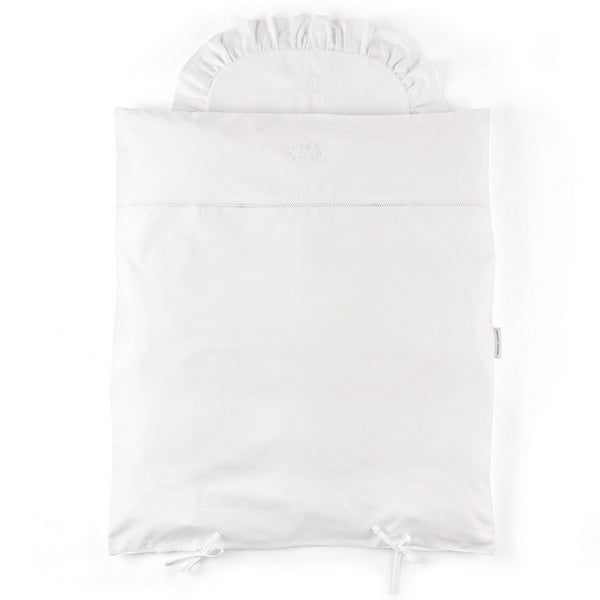 Wiegovertrek + kussenhoes Cotton White - Theophile et Patachou