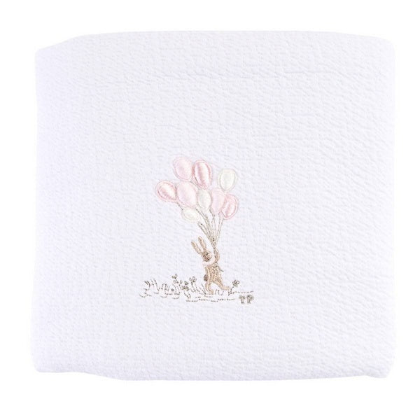 Wiegdeken/doopdeken Pink garden party - Theophile et Patachou