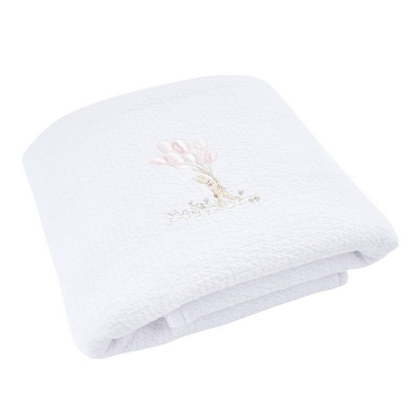 Wiegdeken/doopdeken Pink garden party - Theophile et Patachou