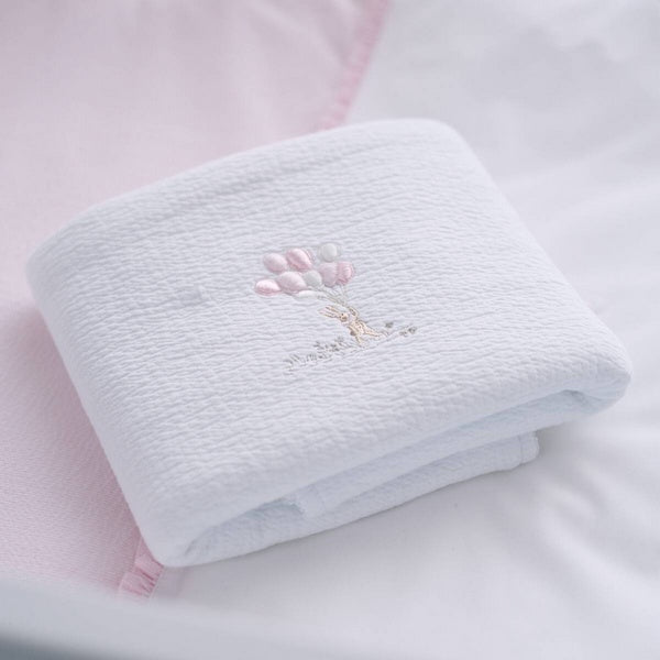 Wiegdeken/doopdeken Pink garden party - Theophile et Patachou