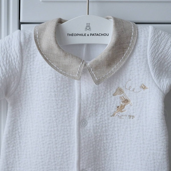 Theophile et Patachou babypakje met kraag uit de Garden Party Collectie